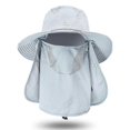 thumbnail image 1 of ZHAOCHENG Sombrero para el sol para exteriores para hombre y mujer, para senderismo, pesca, con solapa para el cuello y la cara, estilo 7, 1 of 1