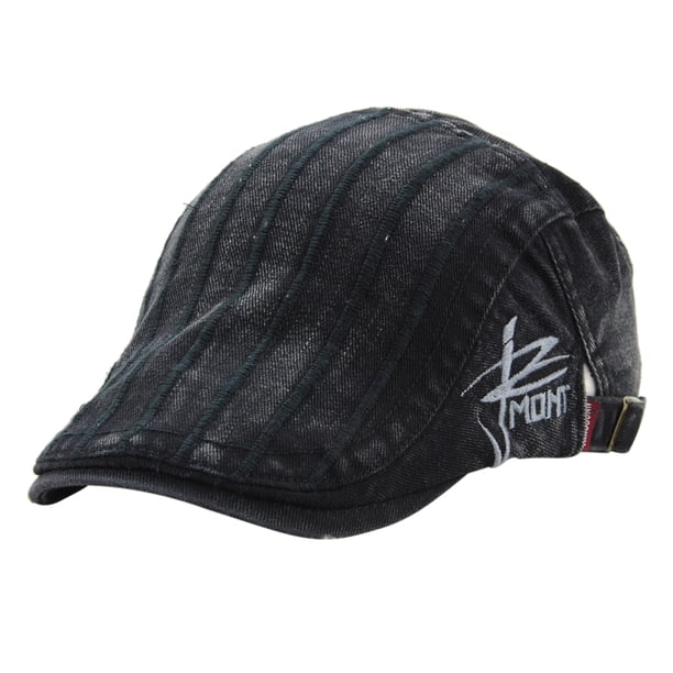 Gorra Pna de Vendedor de Periódicos a Rayas para Mujer para Hombre, con , Gorra para Exteriores , 57-60 cm BLESIY Sombrero de repartidor de periódicos