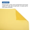 thumbnail image 4 of Unique Bargains Flower Wrapping Fog Paper 22.8x22.8 Inch Waterproof Floral Wrapping Paper Yellow 10 Pcs, 4 of 7