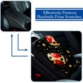 thumbnail image 5 of Seven Starred Ladybird Printed Furry Soft 12.5x8.2 Inch Car Armrest Mat Cover Accessories, 5 of 6
