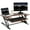 Dark Walnut/Black, variant on VIVO Black Height Adjustable Standing Desk Monitor Riser Tabletop Sit to Stand