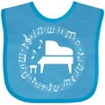 thumbnail image 3 of Inktastic Piano Student Music Teacher Gift Idea Boys or Girls Baby Bib, 3 of 4