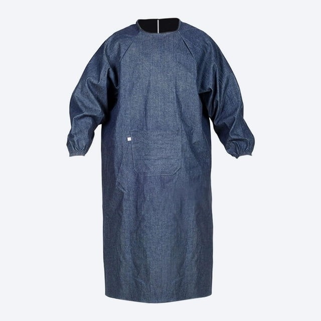 Delantal de soldadura con bolsillo. Ligero, eficiente, cómodo y resistente. Delantal de larga para herreros, hombres y mujeres, y soldadores.