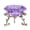 Purple, variant on 3.15 Inch Large Crystal Diamond Paperweight with Stand, Jewel Style Centerpiece for Wedding & Home Decor