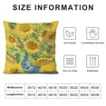 thumbnail image 5 of YINGXI  Abstract Pillow Covers Square Decorative Yellow Cushion Covers for Sofa Couch Home Car Van Gogh Painting 24x24in, 5 of 5