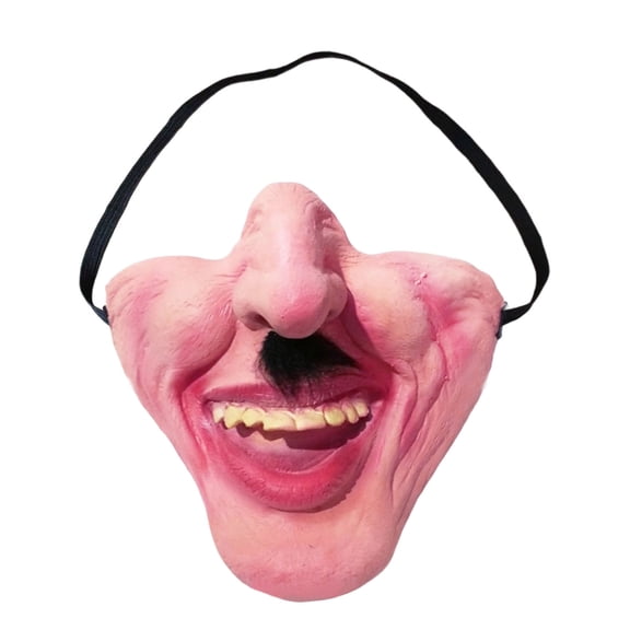 Hilarious Realistic Latex Half Face Dog Muzzle Mask with Elastic Strap, Adjustable Lightweight Flexible Accessory 10 x 6.17in for Small & Medium Dogs, Halloween Party Photo Prop