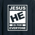 thumbnail image 3 of Instant Message - Jesus Rating - Men's Long Sleeve T-Shirt, 3 of 6