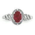 thumbnail image 5 of Primal Gold 10 Karat White Gold Ruby and Diamond Ring, 5 of 7