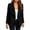 Black, variant on Women Faux Suede Open Front Jacket, Waterfall Lapel Long Sleeve Blazer, Casual Lightweight Asymmetric Hem Cardigan Coat, Ladies Dressy Outerwear for Office Daily Dating Spring Fall