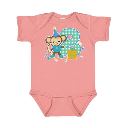 

Inktastic Im 2 Years Old With Monkey Gift Baby Boy or Baby Girl Bodysuit