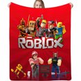 thumbnail image 1 of ROBLOX-Manta de siesta suave y cómoda con estampado 3D, manta cálida de franela para dormir, regalo de cumpleaños para niñas, nuevo, 1 of 4