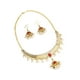 thumbnail image 5 of Collar pendiente Fernando Conjunto de gargantilla con colgante Retro elegante Perla gema roja, 5 of 8