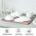 thumbnail image 7 of FREEAMG Dish Drying Mat Spring Flowers Absorbent Dry Mats for Dishes Draining Pad for Kitchen Countertop 16" x 18", 7 of 7