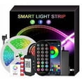 thumbnail image 1 of Cinta de LED de 10 m, tira de LED RGB 5050, cinta de luz LED flexible multicolor con control remoto de 24 teclas, utilizada para la decoración del hogar del dormitorio (1 x 10 m) Cinta, 1 of 5