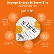 Gelatein Orange: 20 grams of protein. Sugar free. Ideal for clear liquid diets, swallowing difficulties, bariatric, dialysis and oncology. Great pre or post-workout snack. (12 pack)