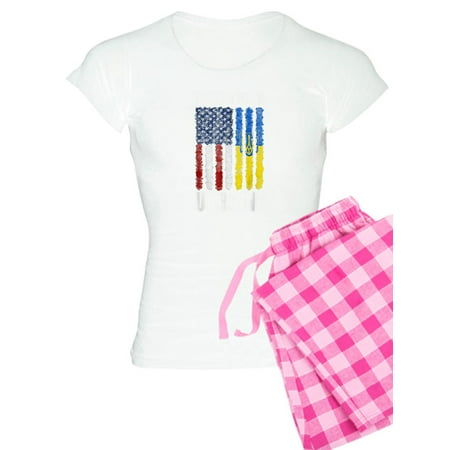 

CafePress - Ukrainian Lover I Stand With Ukraine Pajamas - Women s Light Pajamas