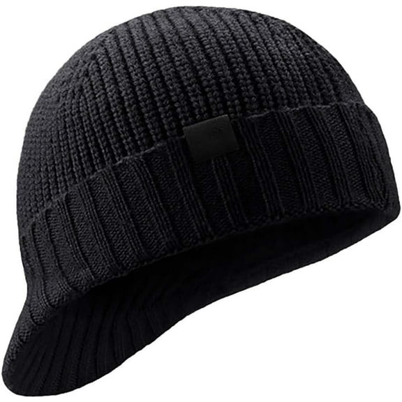 CoCoMangos Women's Fashion Winter Beanie Hats Trendy Warm Knitted Slouchy Beanie Hats Cap with Visor Soft Stretch Ski Cap