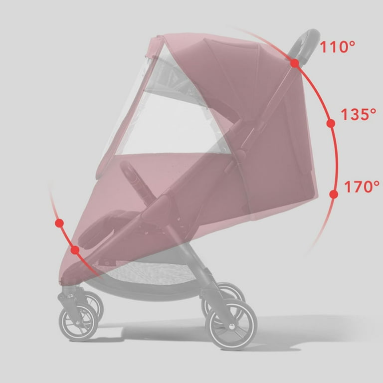 Universal Baby Stroller Weather Cover - Windproof & Rainproof Pram Protector With Clear Window