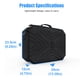 thumbnail image 4 of Caja de gafas VR Bolsa de almacenamiento con cremallera Caja protectora de gafas VR portátil Reemplazo para Oculus Quest 1/2 Inevent EL001695-00, 4 of 7