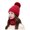 Wine, variant on Audhol Scarf Hat Womens Earmuffs Add Flocking Thermal Cycling Warm Winter Hat Knitting Scarf Hat Face Scarf Mask for Women Beige One Size