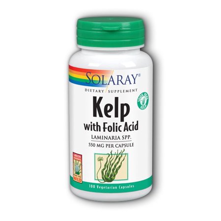 Solaray Kelp with Folic Acid 100 Vegetarian