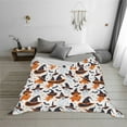 thumbnail image 5 of Halloween Throw Blankets Super Soft Blanket Halloween Bat Pumpkin Cozy Blanket for Bedroom and Living Room 80"X60", 5 of 6