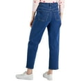 thumbnail image 2 of Style & Co Women's Two Tone Straight Crop Jeans Blue Size 18, 2 of 3