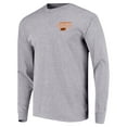 thumbnail image 2 of Youth Gray Oklahoma State Cowboys Retro Script Long Sleeve T-Shirt, 2 of 3