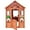 Golden, variant on COCLUB Kids Outdoor Playhouse, Wooden Playhouse with Play Kitchen, Working Doorbell, Bird Cage, Pet Door, Backyard Casa de CampañA Para NiñOs Country Style