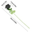 thumbnail image 3 of Vikakiooze Artificial Flower Black Rose Artificial Silk Flower Artificial Rose Suitable For Halloween Family Wedding Party Decoration, 3 of 6