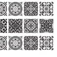 thumbnail image 4 of 20 piezas de mosaicos adhesivos para azulejos de pared, para cocina, baño, impermeables, n. degree 2 2 20x20cm, 4 of 9