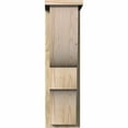 thumbnail image 2 of 8"W x 12"D x 28"H Ridgewood Rough Sawn Corbel w/Backplate, Douglas Fir, 2 of 9
