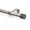 Silver/Slimline, variant on ZOPZO Customizable Curtain Rods, No Drilling for Windows Set, Silver, 30-62 inch, for Window and Eyelet Curtains with Threaded Connection and Brackets