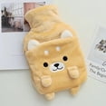 thumbnail image 1 of Hot Water Bottle With Cartoon Dog Plush Cover Portable Water Hand Warmer, 1 of 4
