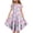 Multicolor, variant on Girl's Floral Print Dresses Short Sleeve Pleated Casual Loose Midi Dress A Line Flowy Elegant Fashion Lightweight Summer Dress with Pocket 4-15 Years