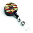 thumbnail image 1 of ""Caroline'S Treasures Min Pin Candy Cane Holiday Christmas Carrete Retráctil Para Insignia Multicolor (Lh9245Br)"", 1 of 1