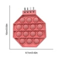 thumbnail image 3 of Push Bubble Octagonal Notebook Extrusión De Silicona Suave Bloc De Notas De Burbujas Juguete De Descompresión Yuarrent FN006578-04, 3 of 5