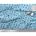 thumbnail image 3 of Soimoi Satin Silk Fabric Spider Web,Bat & Ghost Halloween Print Fabric by The Yard 42 Inch Wide, 3 of 3