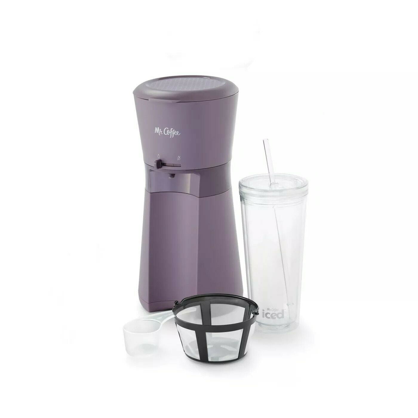 Mr. Coffee Iced Coffee Maker with Reusable Tumbler and Coffee Filter