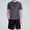 🔥 Gray, variant on Dianli Men’s Ice Feel Summer Sports Set, Short Sleeve Breathable Quick-Dry Two-Piece Running Workout Outfit, Casual Comfortable Activewear for Fitness, Training, or Gym Pink M