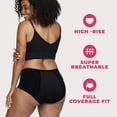 thumbnail image 4 of Proof Women's Overnight Absorbency, High Rise Period Underwear, Black, Choose Your Size, 4 of 11