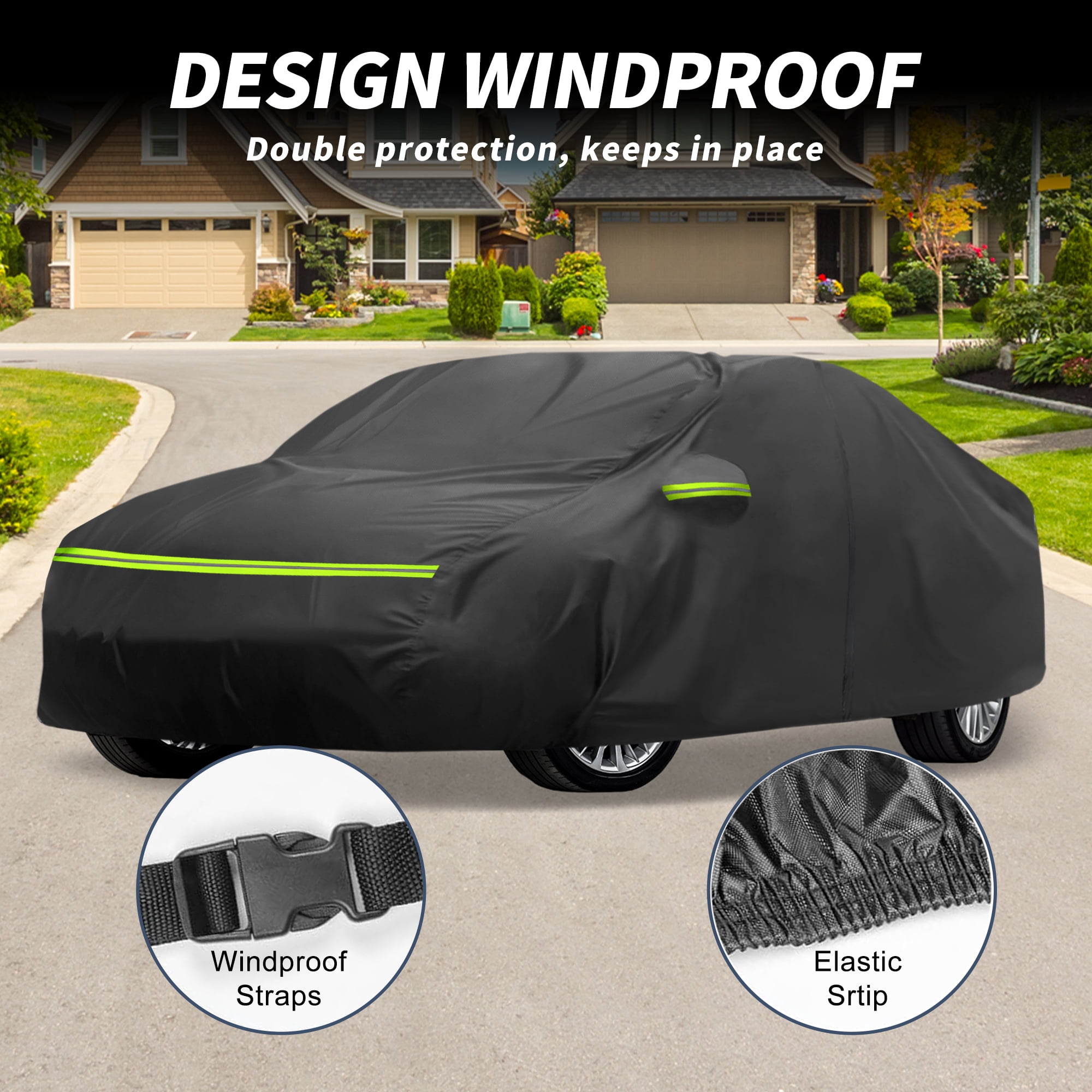 Unique Bargains Car Cover for BMW 1 Series E87/E81/F20/F40 2004-2024 210D-PU