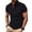 Black, variant on Yungyresw Polo Shirt for Men Slim Fit Short Sleeve Polo Contrast Trim Button Placket T-Shirt for Summer Wear Casual