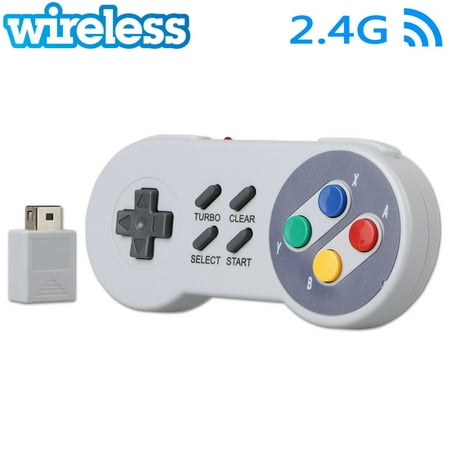 Wireless Gamepad Controller for Super Nintendo SNES Classic Mini Edition