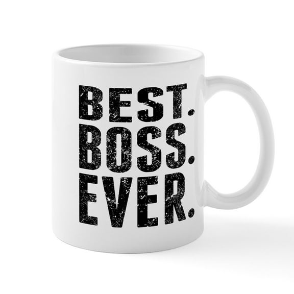 CafePress - Best. Boss. Ever. Mugs - 11 oz Ceramic Mug - Novelty Coffee Tea Cup