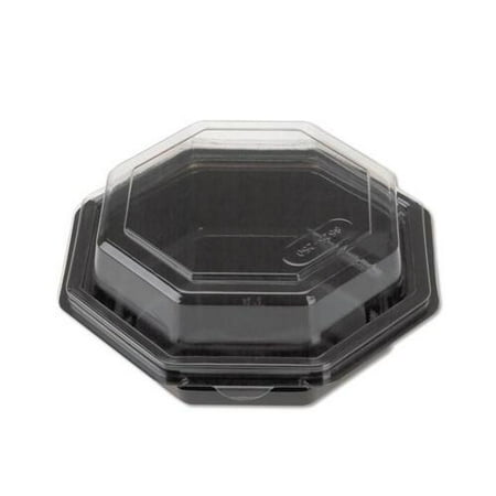 Reynolds Metal 12096 Black Octagon Hinged Lid Bowl, 16 Ounce REY12096