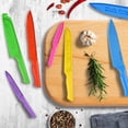 thumbnail image 3 of NULAS Knife Set, 6-PC Colorful Kitchen Knife Set, 6 Sharp Kitchen Knives with Covers for Cooking, Cutting, Multicolor, 3 of 7