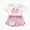 A001 Pink, variant on Toddler Kid Girl 2T 3T 4T Summer 2Pcs Set Cute Fruit Print T-Shirt and Soft Cotton Shorts Sweet Casual Wear Kaprioy Clothes for Girls