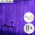 thumbnail image 1 of Guirnalda de luces LED con Control remoto por USB para decoración navideña, cortina, luces de cadena, vacaciones, Año Nuevo, 2024, 2023, 1 of 4