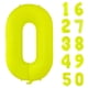 thumbnail image 1 of Globo Yeodong amarillo fluorescente número 0 1 m para cumpleaños, 1 of 4